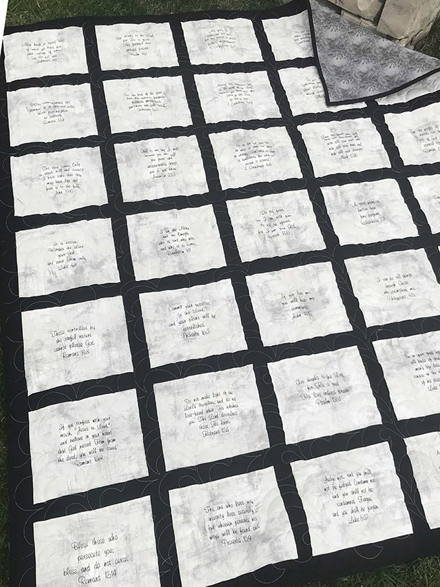Bible Verses on Quilt