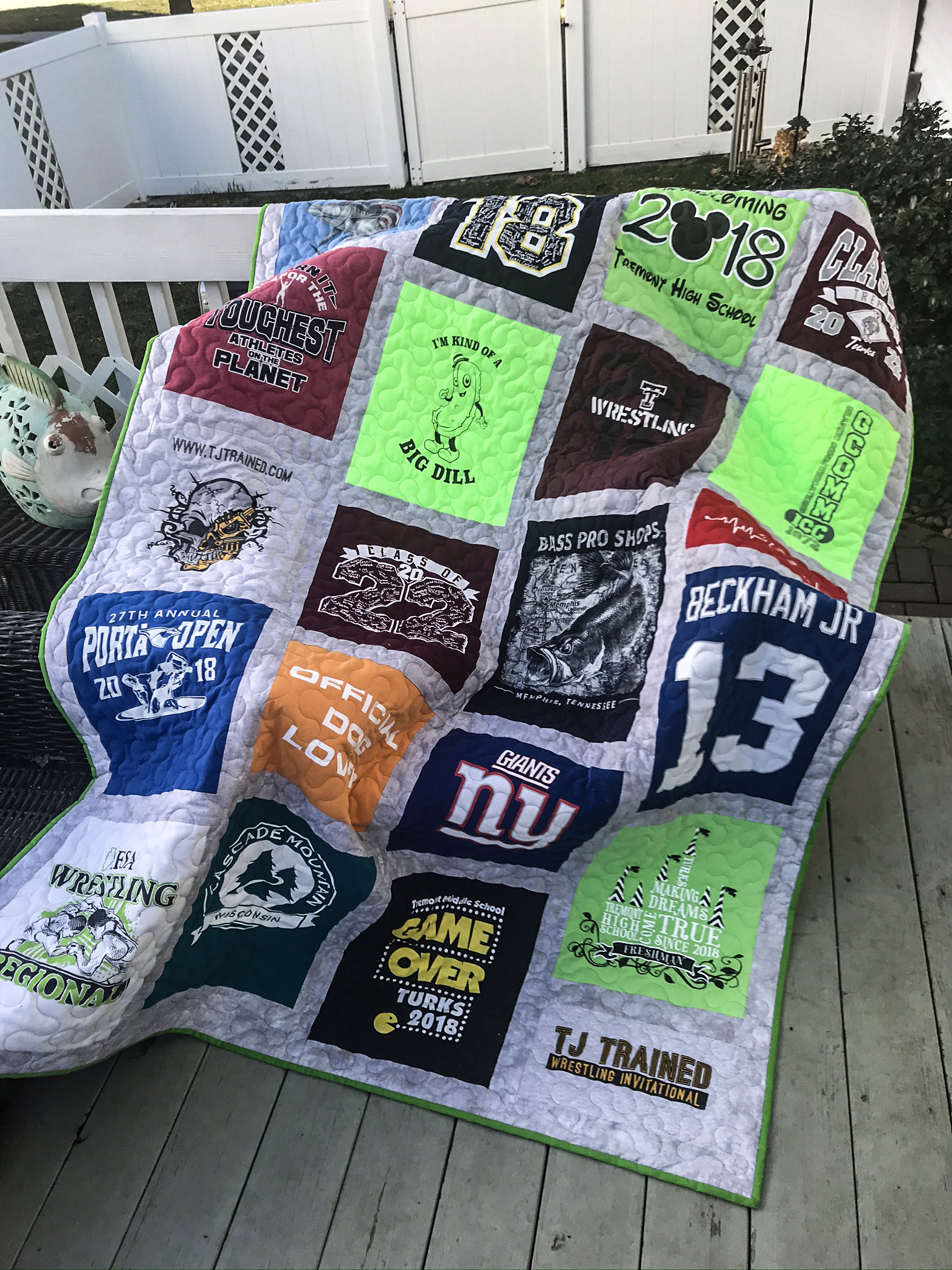 Big Dill Tee Shirt Quilt