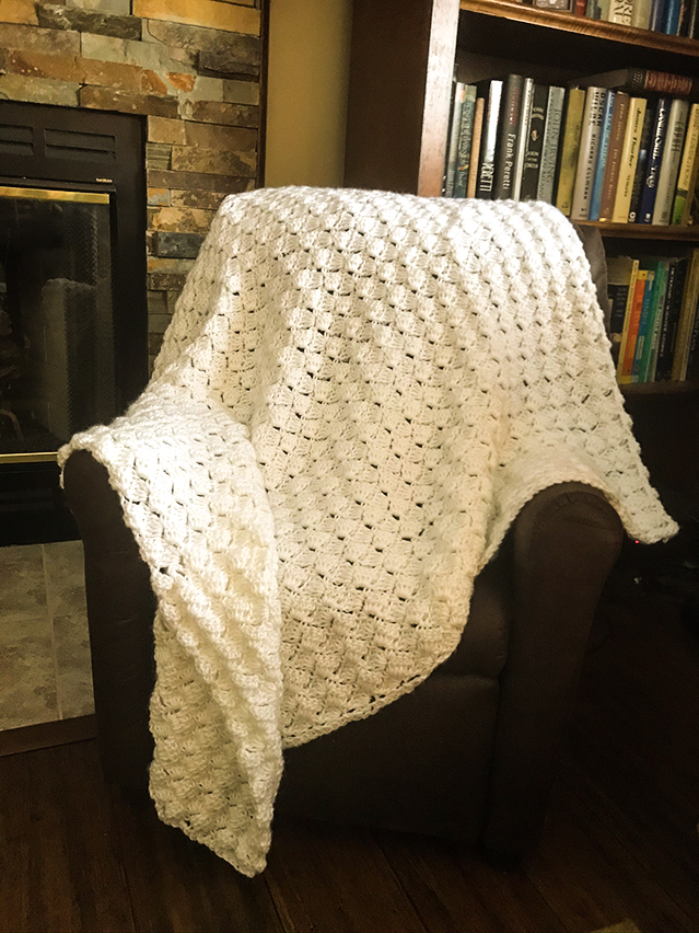 Precious White Shells Afghan