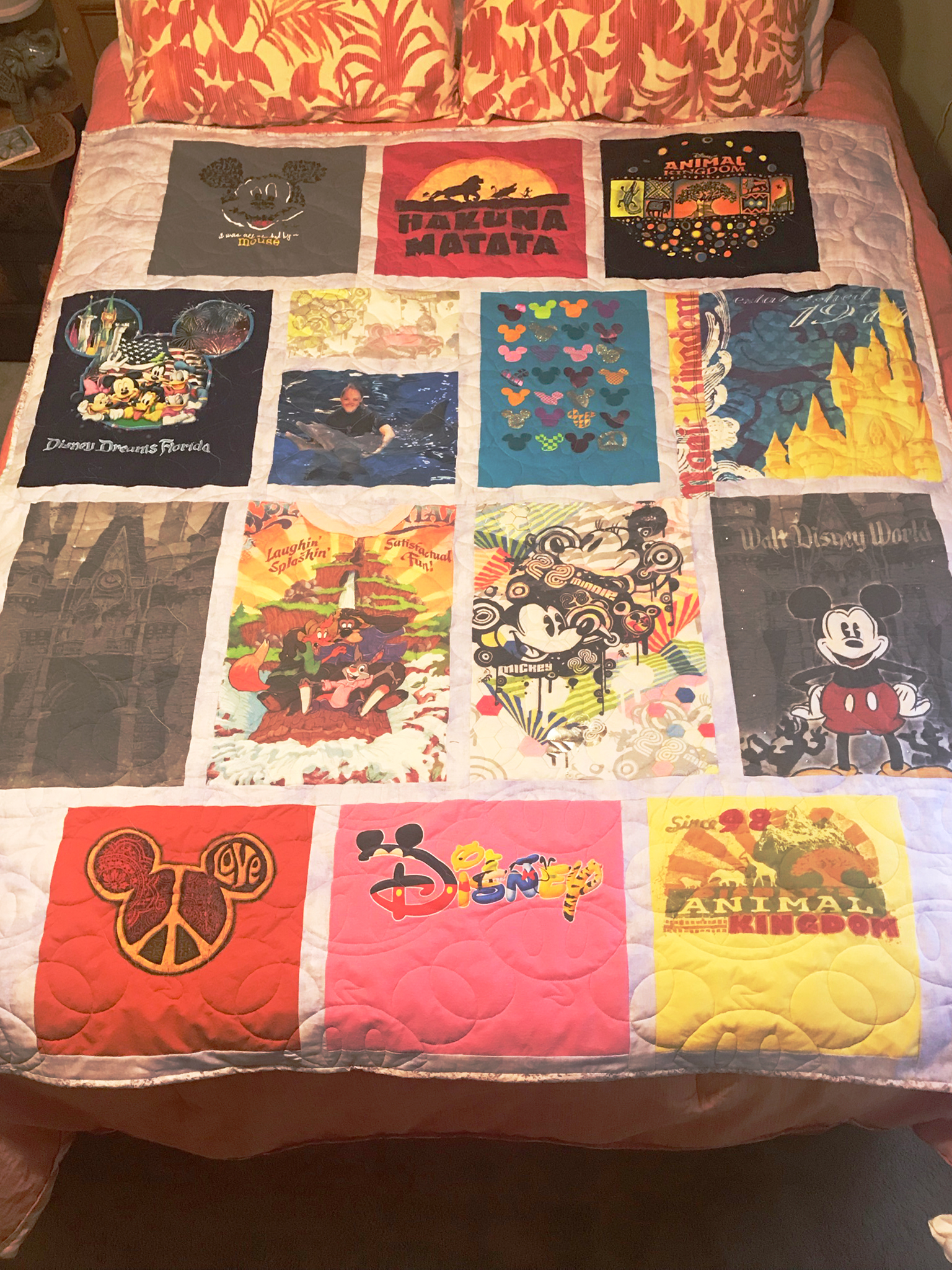 A Disney Tee Shirt Quilt