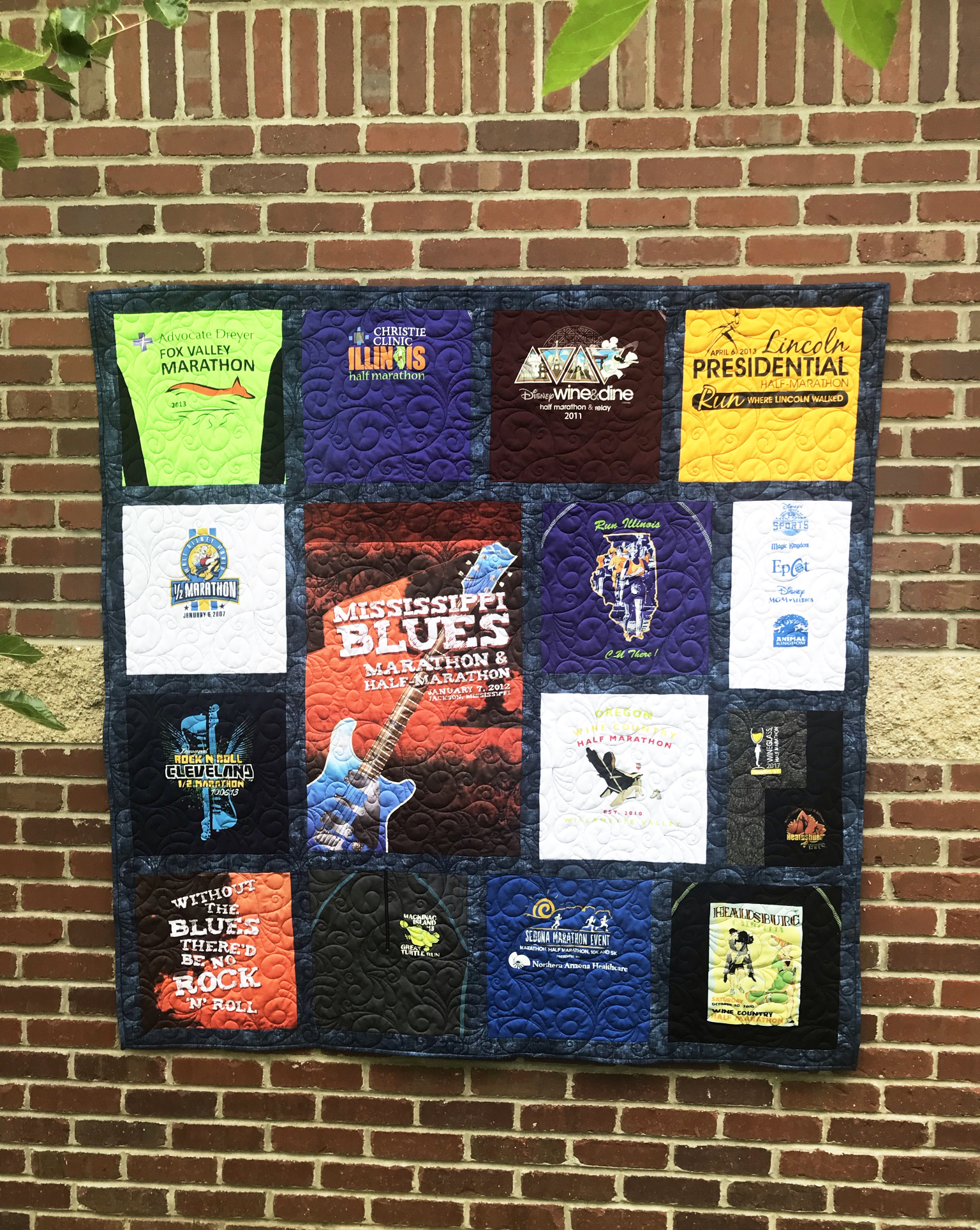 Sandy's Running Shirts Quilt