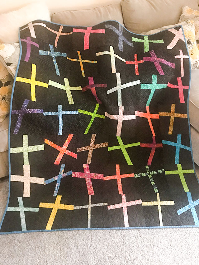 Wonky Crosses Quilt for Ashley